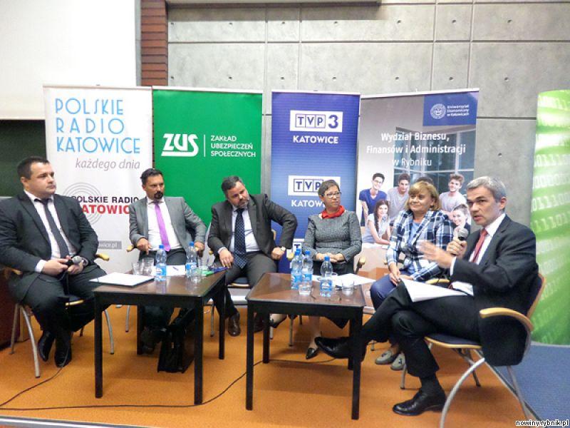 Debata odbyła się w auli UE w Rybniku / Materiały prasowe
