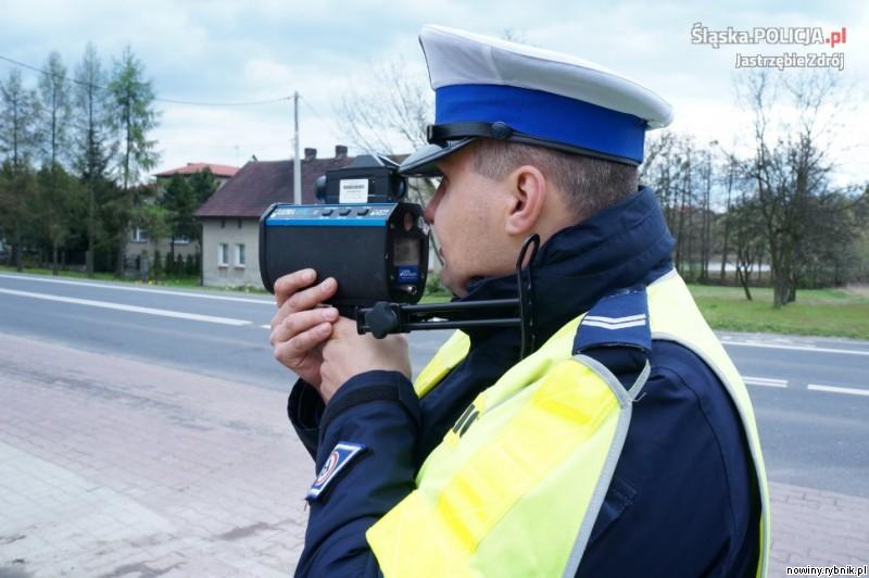 Policyjny pomiar prędkości / Policja Jastrzębie