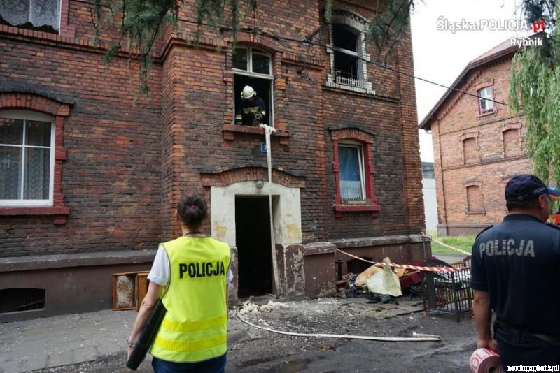 Do pożaru doszło w budynku przy ulicy Głowackiego w Czerwionce-Leszczynach / Policja