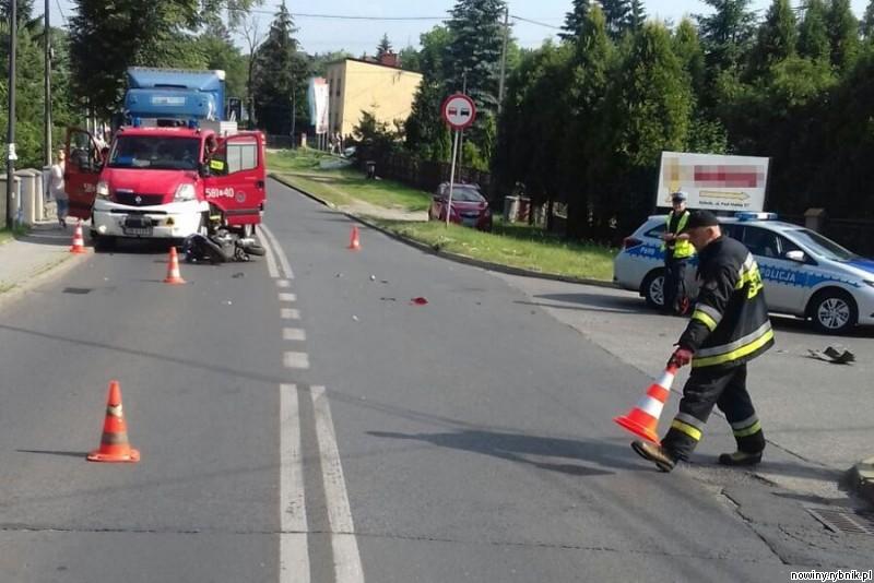 Do wypadku doszło na skrzyżowaniu ulic 1 Maja i Pod Hałdą / Policja Rybnik