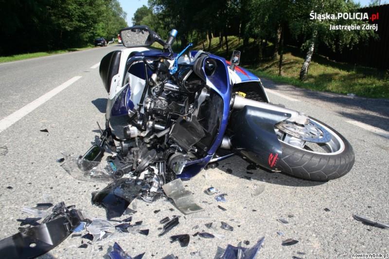 Motocyklista poszkodowany w zderzeniu z ciężarówką / Policja Jastrzębie