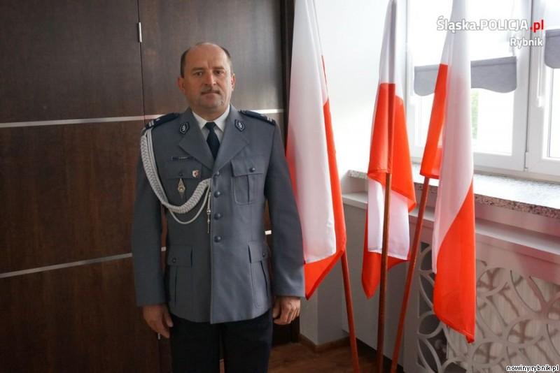 Podinspektor Grzegorz Dudacy do tej pory był komendantem komisariatu w Boguszowicach / Policja