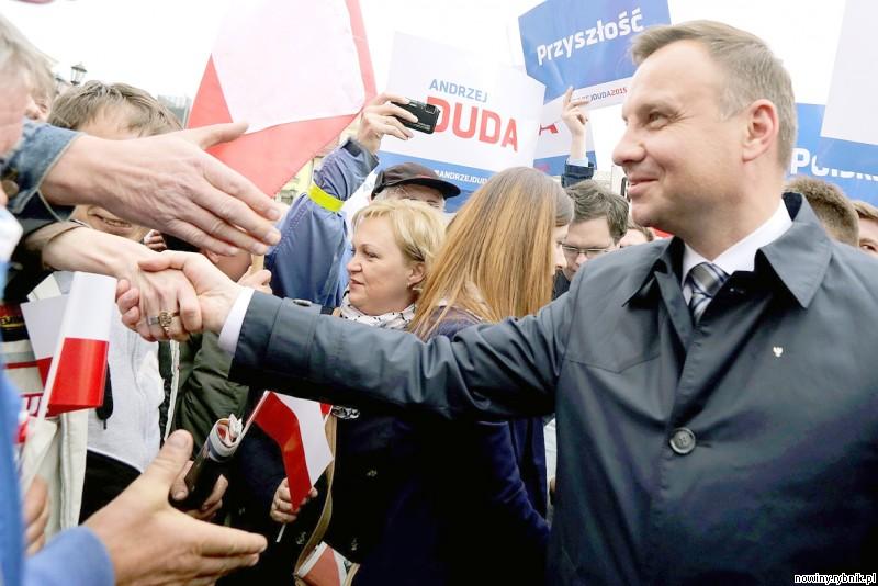 Andrzej Duda w czasie wizyty w Rybniku przy okazji kampanii prezydenckiej / Dominik Gajda