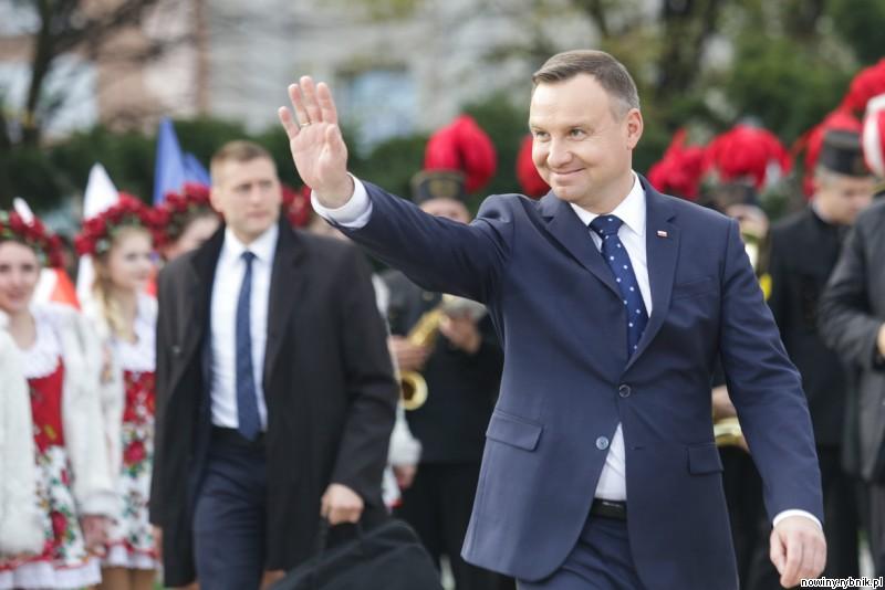Prezydent RP Andrzej Duda w czasie niedawnej wizyty w Wodzisławiu Śląskim / Dominik Gajda