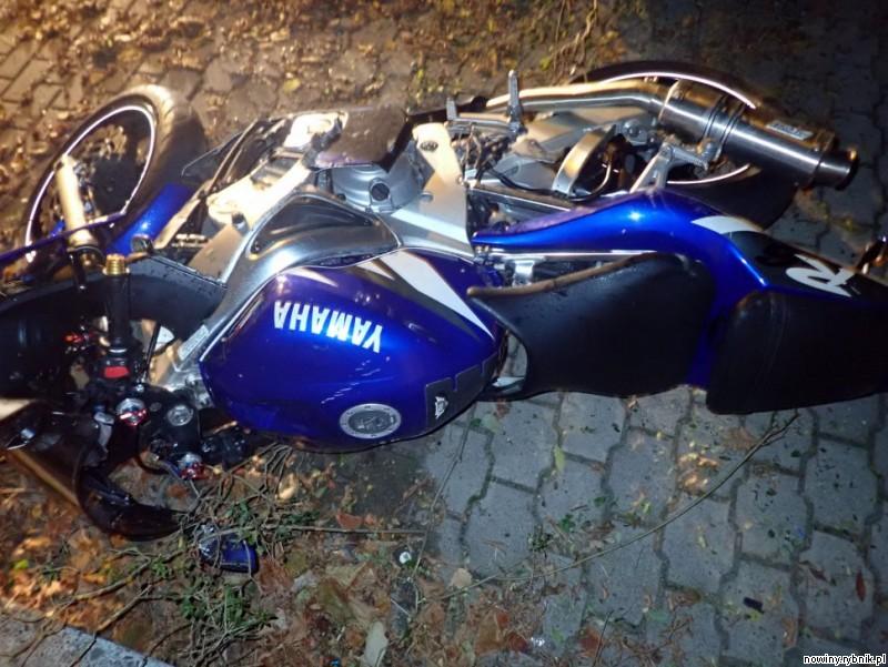 19-letni motocyklista trafił do szpitala z ogólnymi obrażeniami ciała / Policja Rybnik