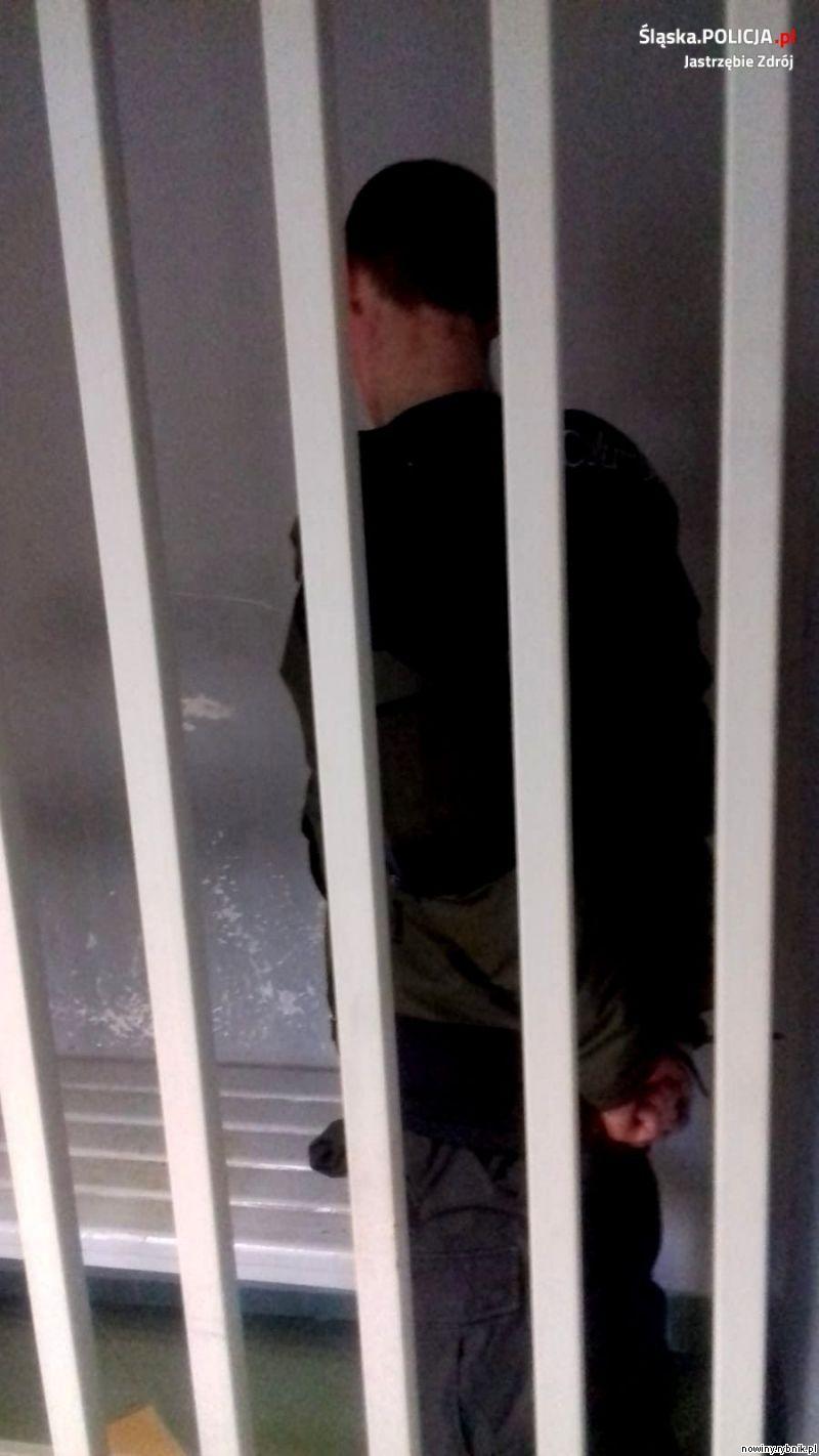 Jastrzębianin, zgodnie z swoim życzeniem, przebywa teraz w areszcie / KMP Jastrzębie-Zdrj